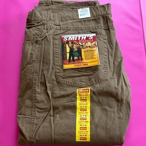 SMITH Workwear Fleece Lined Pants in Tan